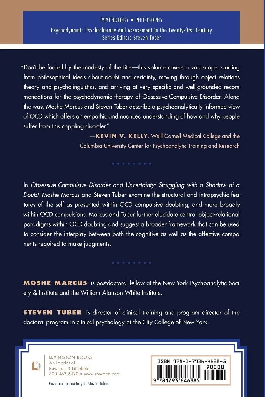 Rückseite: 9781793646385 | Obsessive-Compulsive Disorder and Uncertainty | Moshe Marcus (u. a.)