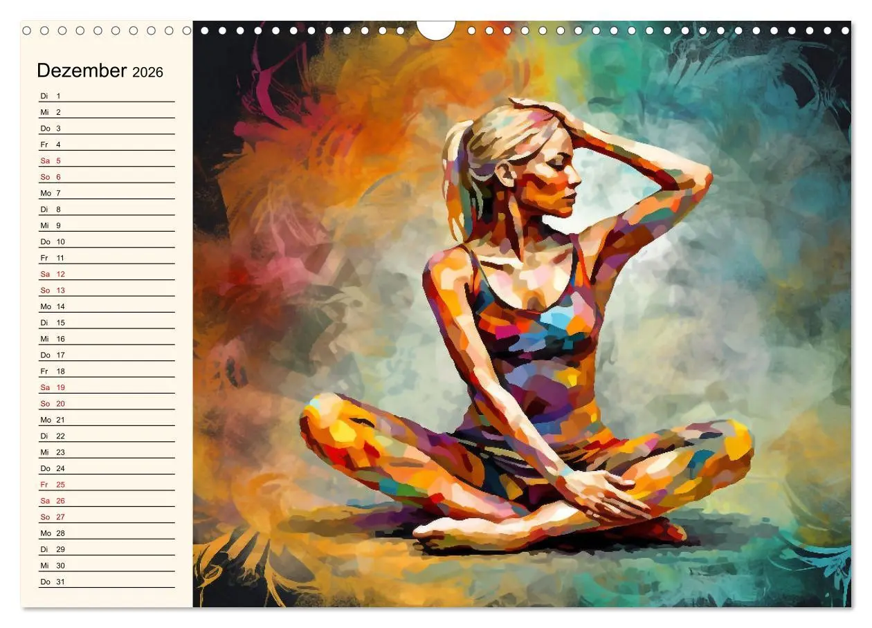 Bild: 9783457526385 | Stille, Stärke und Yoga (Wandkalender 2026 DIN A3 quer), CALVENDO...