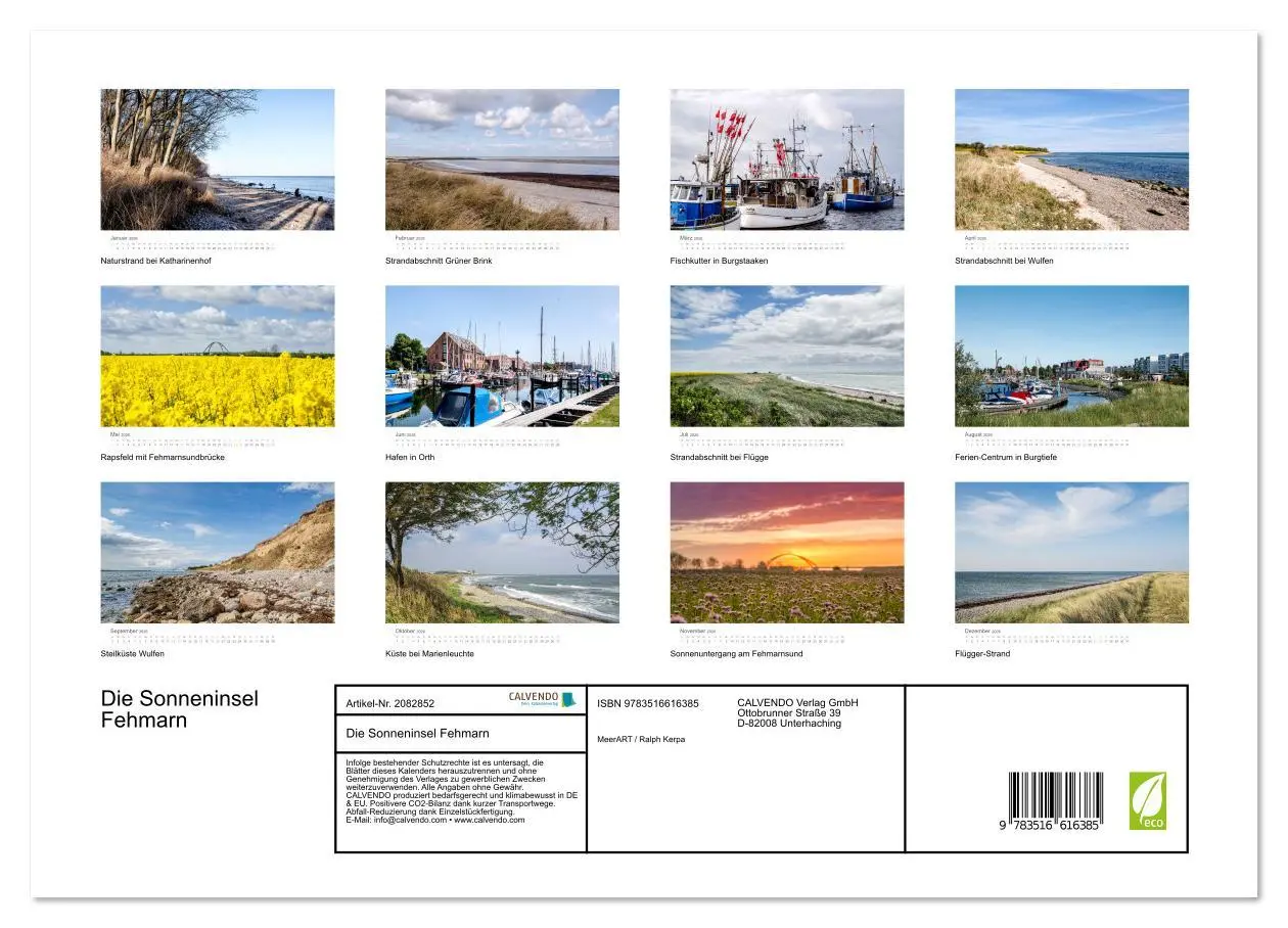 Bild: 9783516616385 | Die Sonneninsel Fehmarn (Wandkalender 2026 DIN A3 quer), CALVENDO...
