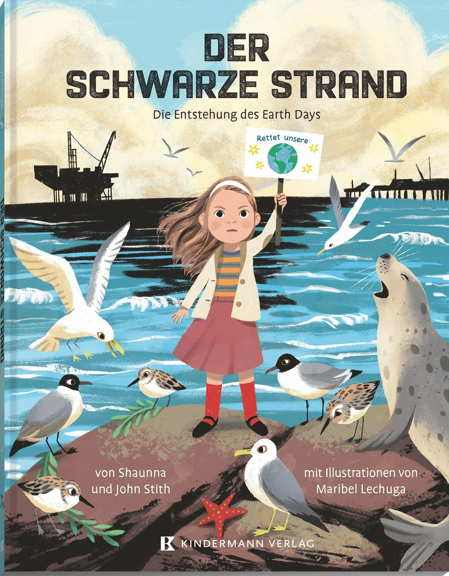 Cover: 9783949276385 | Der schwarze Strand | Die Entstehung des Earth Days | Stith (u. a.)