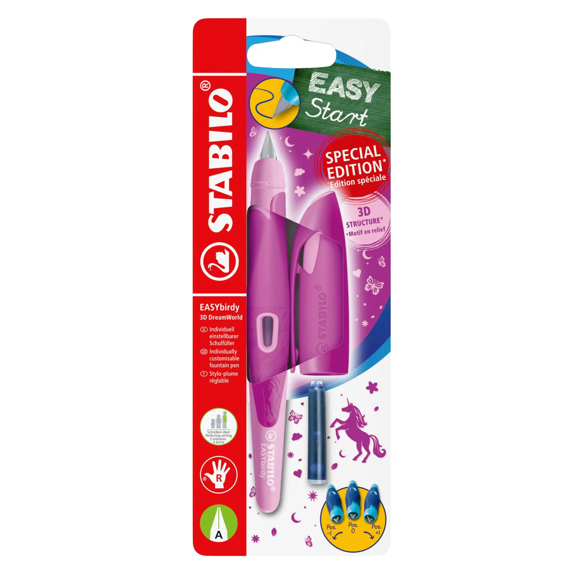 Cover: 4006381616485 | STABILO Füller EASYbirdy 3D DreamWorld Special Edition pink, für...