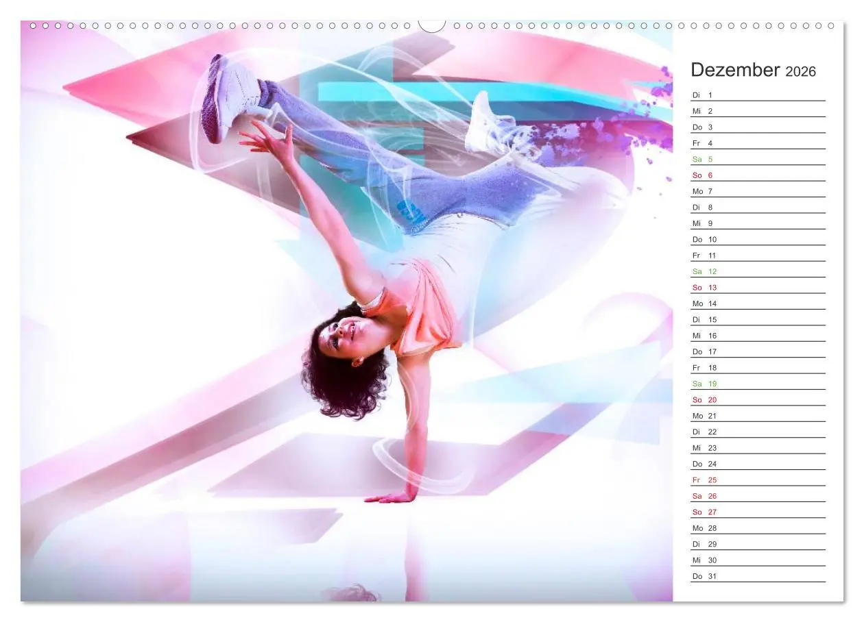 Bild: 9783457996485 | HipHopDance (hochwertiger Premium Wandkalender 2026 DIN A2 quer),...