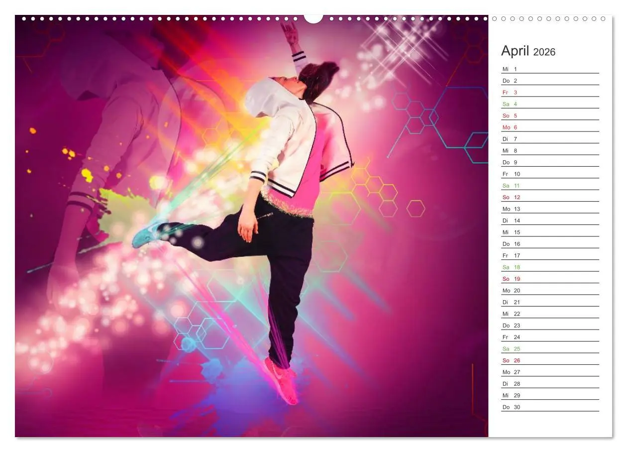 Bild: 9783457996485 | HipHopDance (hochwertiger Premium Wandkalender 2026 DIN A2 quer),...