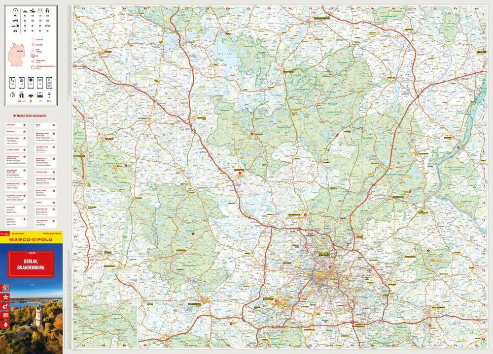 Bild: 9783575016485 | MARCO POLO Reisekarte Deutschland 04 Berlin, Brandenburg 1:225.000
