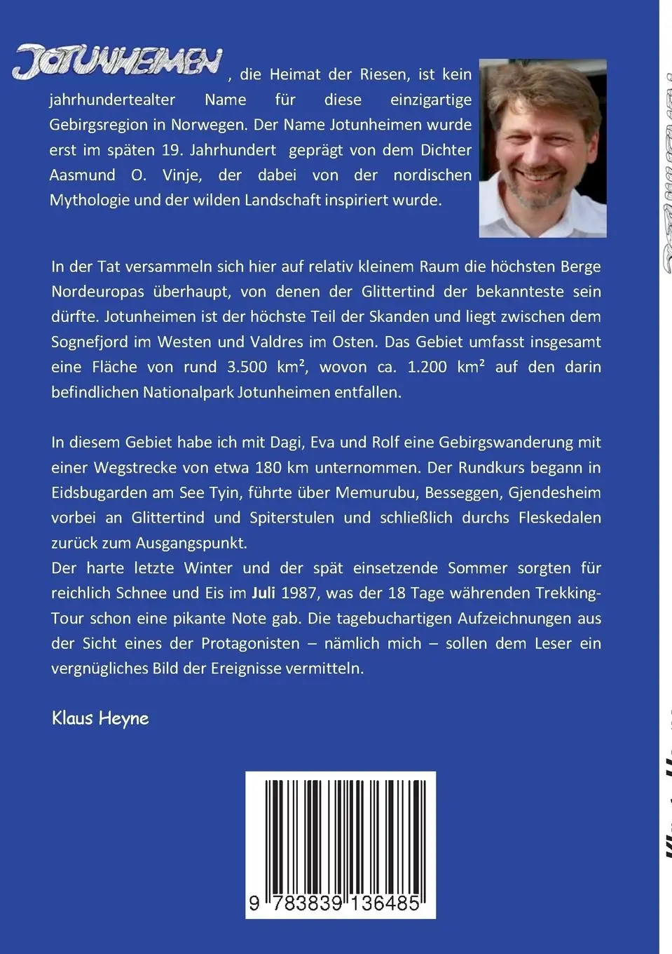 Rückseite: 9783839136485 | Jotunheimen | Wandern in der Heimat der Riesen | Klaus Heyne | Buch