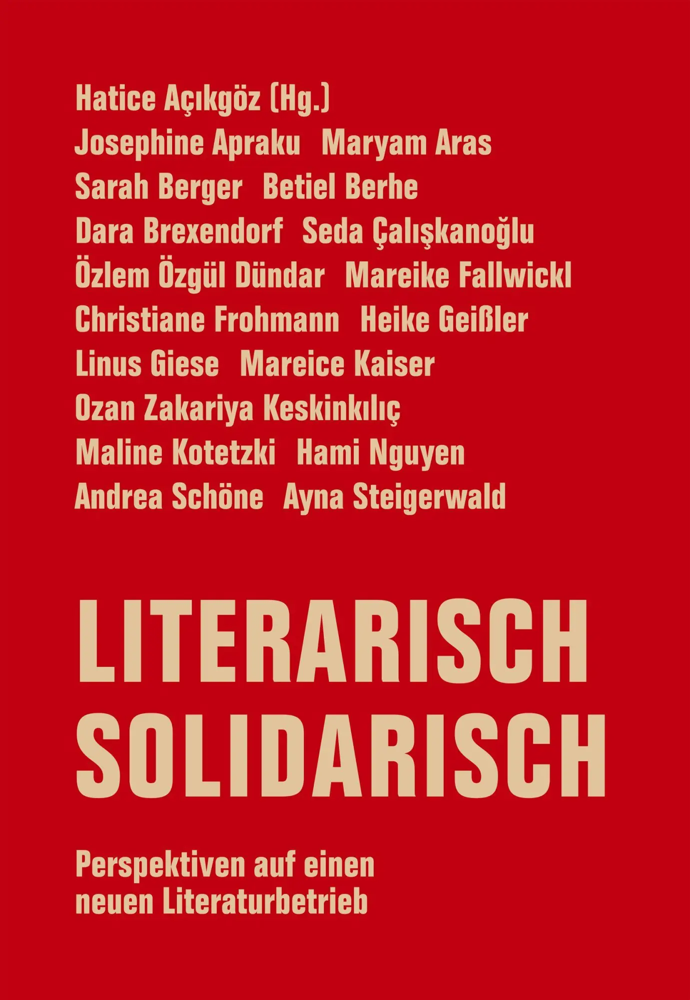 Cover: 9783957326485 | Literarisch solidarisch | Josephine Apraku (u. a.) | Taschenbuch