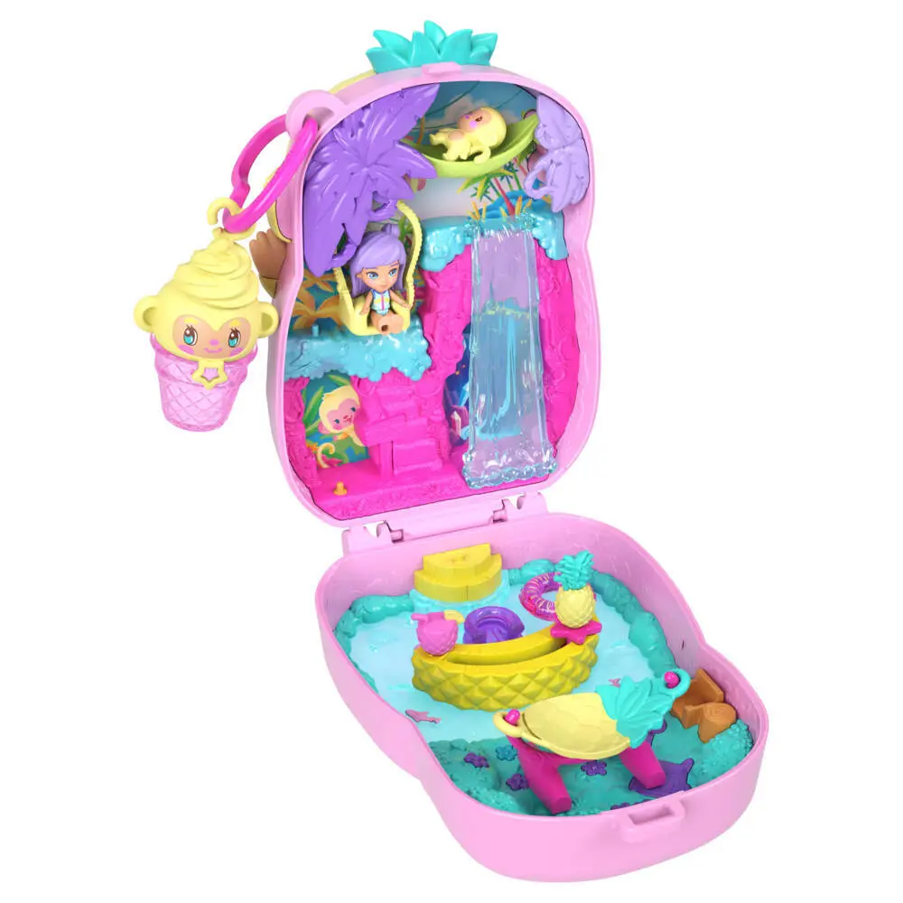 Bild: 194735346585 | Polly Pocket Ananas Äffchen Schatulle | Blister | JKC49 | Deutsch