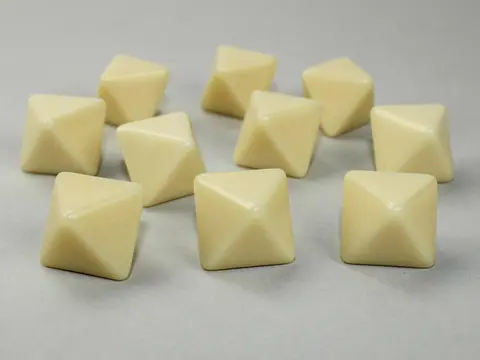 Cover: 601982026585 | Opaque Polyhedral Bag of 10 Blank Ivory d8 | deutsch | Chessex