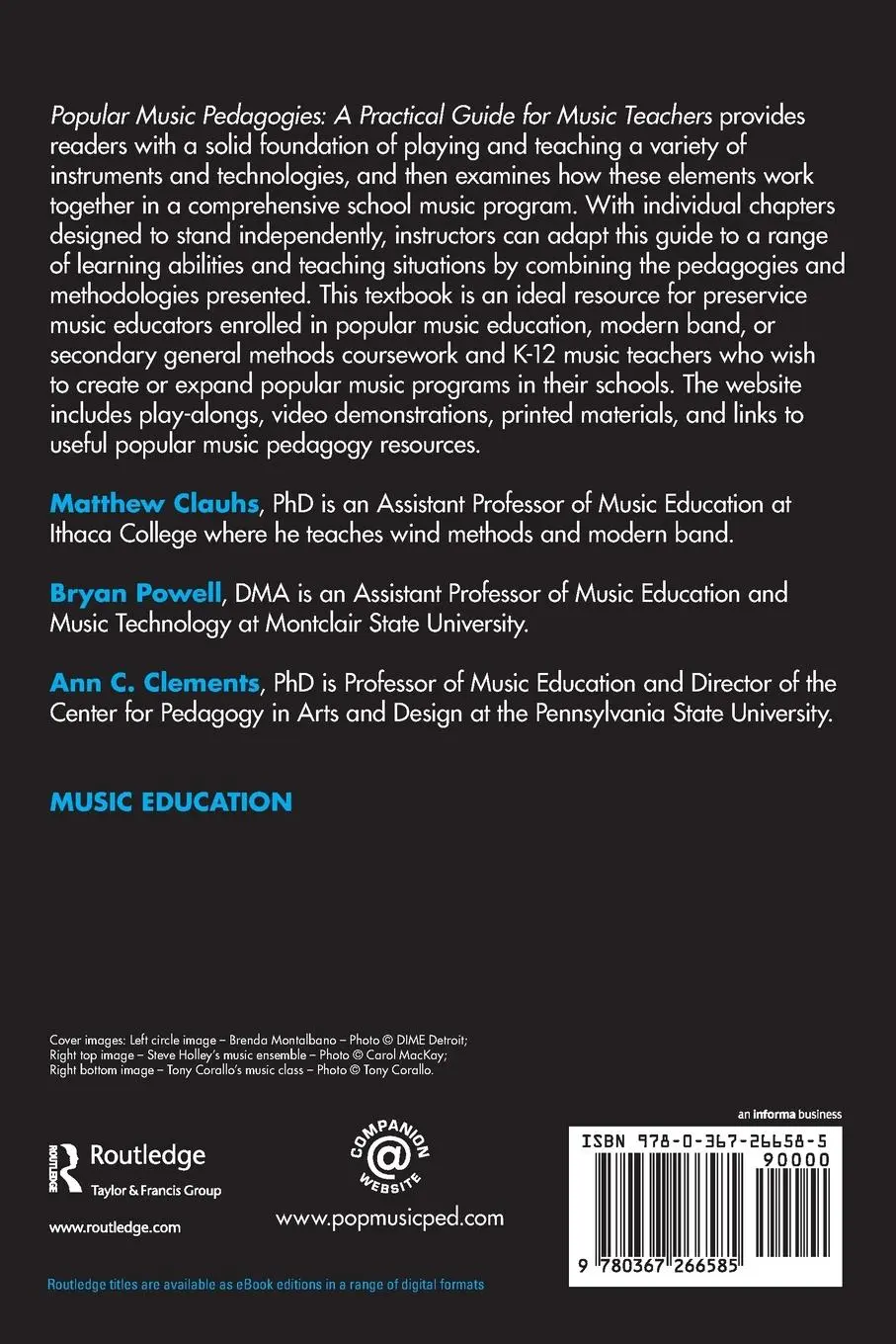 Rückseite: 9780367266585 | Popular Music Pedagogies | A Practical Guide for Music Teachers | Buch
