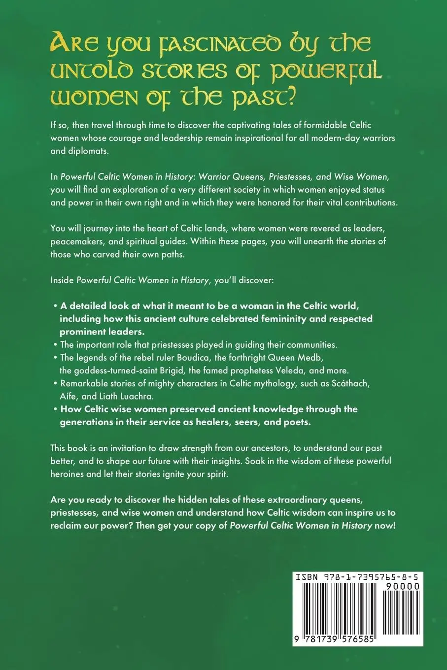 Rückseite: 9781739576585 | Powerful Celtic Women in History | Elise Baker | Taschenbuch | 2024