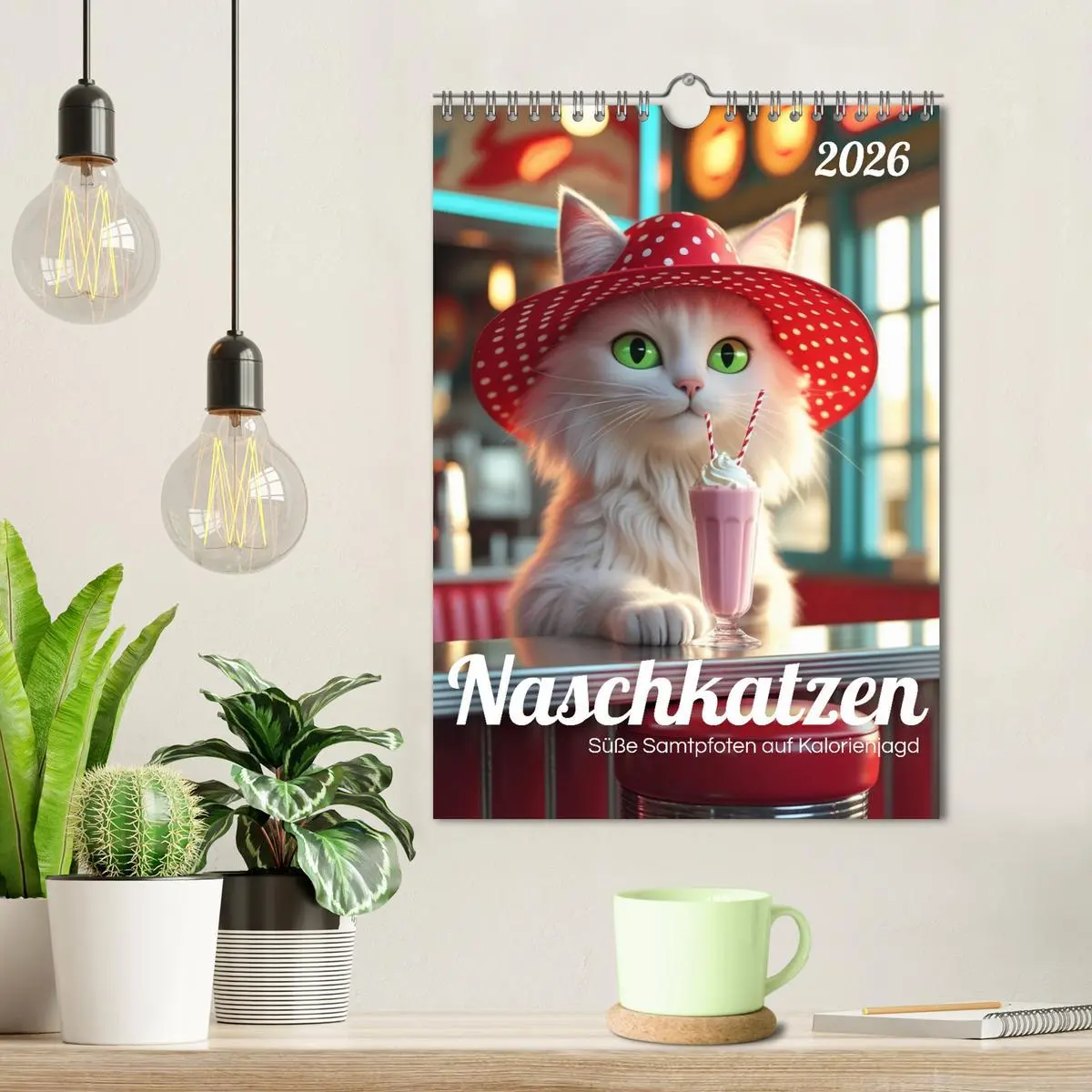 Bild: 9783457676585 | Naschkatzen - Süße Samtpfoten auf Kalorienjagd (Wandkalender 2026...