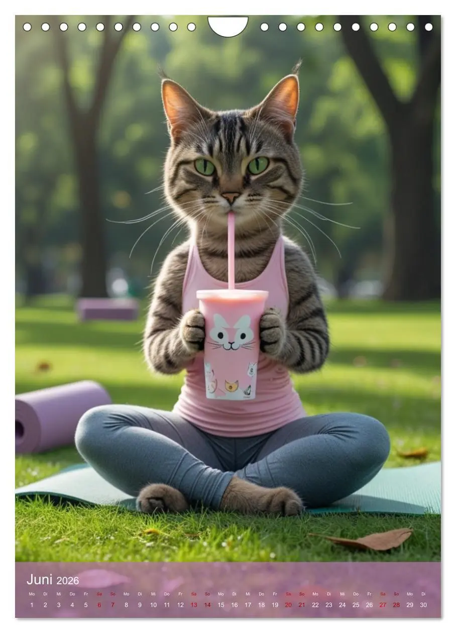 Bild: 9783457676585 | Naschkatzen - Süße Samtpfoten auf Kalorienjagd (Wandkalender 2026...