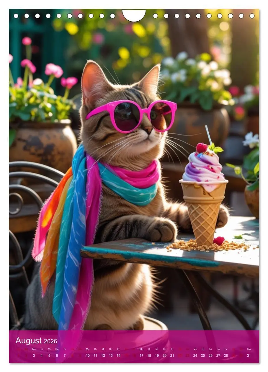 Bild: 9783457676585 | Naschkatzen - Süße Samtpfoten auf Kalorienjagd (Wandkalender 2026...