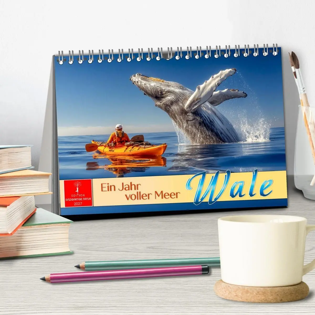 Bild: 9783516906585 | Wale - ein Jahr voller Meer (Tischkalender 2027 DIN A5 quer),...