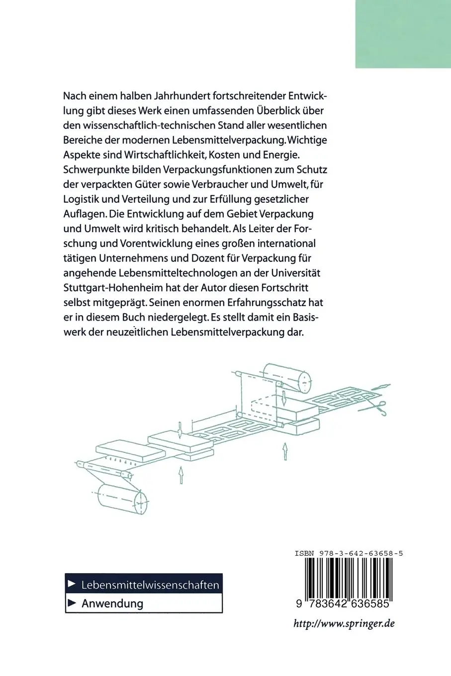 Rückseite: 9783642636585 | Verpackung von Lebensmitteln | Norbert S. Buchner | Taschenbuch | xxix