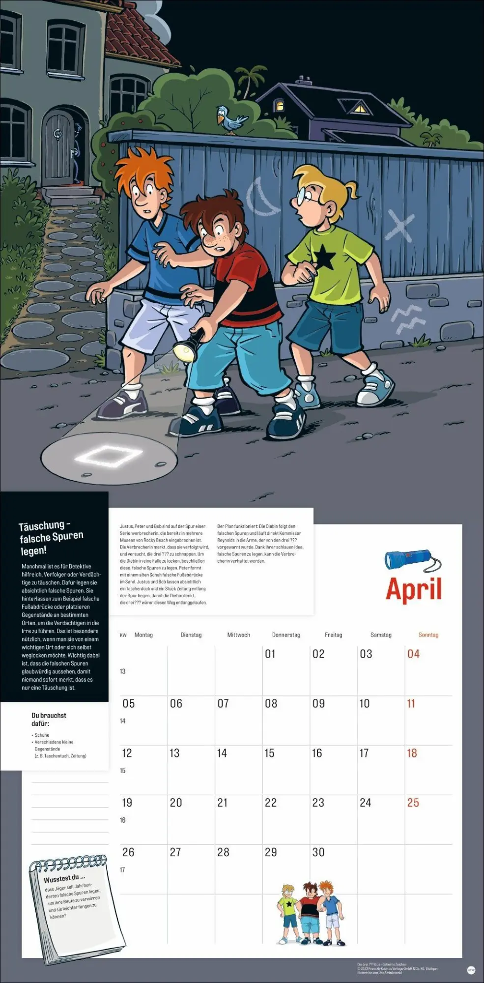 Bild: 9783756416585 | Die drei ??? Kids Broschurkalender 2027 | Kalender | 28 S. | Deutsch
