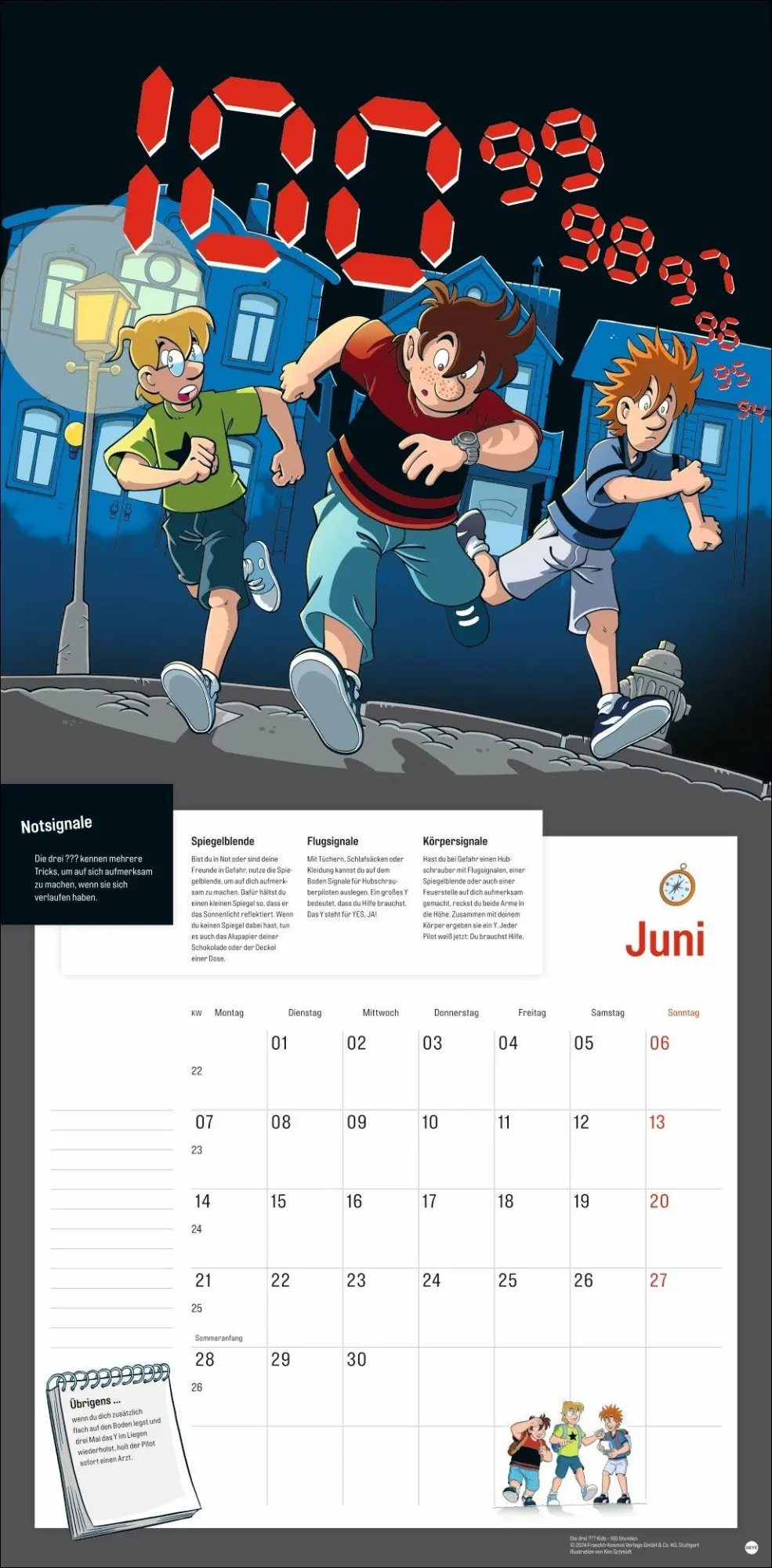 Bild: 9783756416585 | Die drei ??? Kids Broschurkalender 2027 | Kalender | 28 S. | Deutsch
