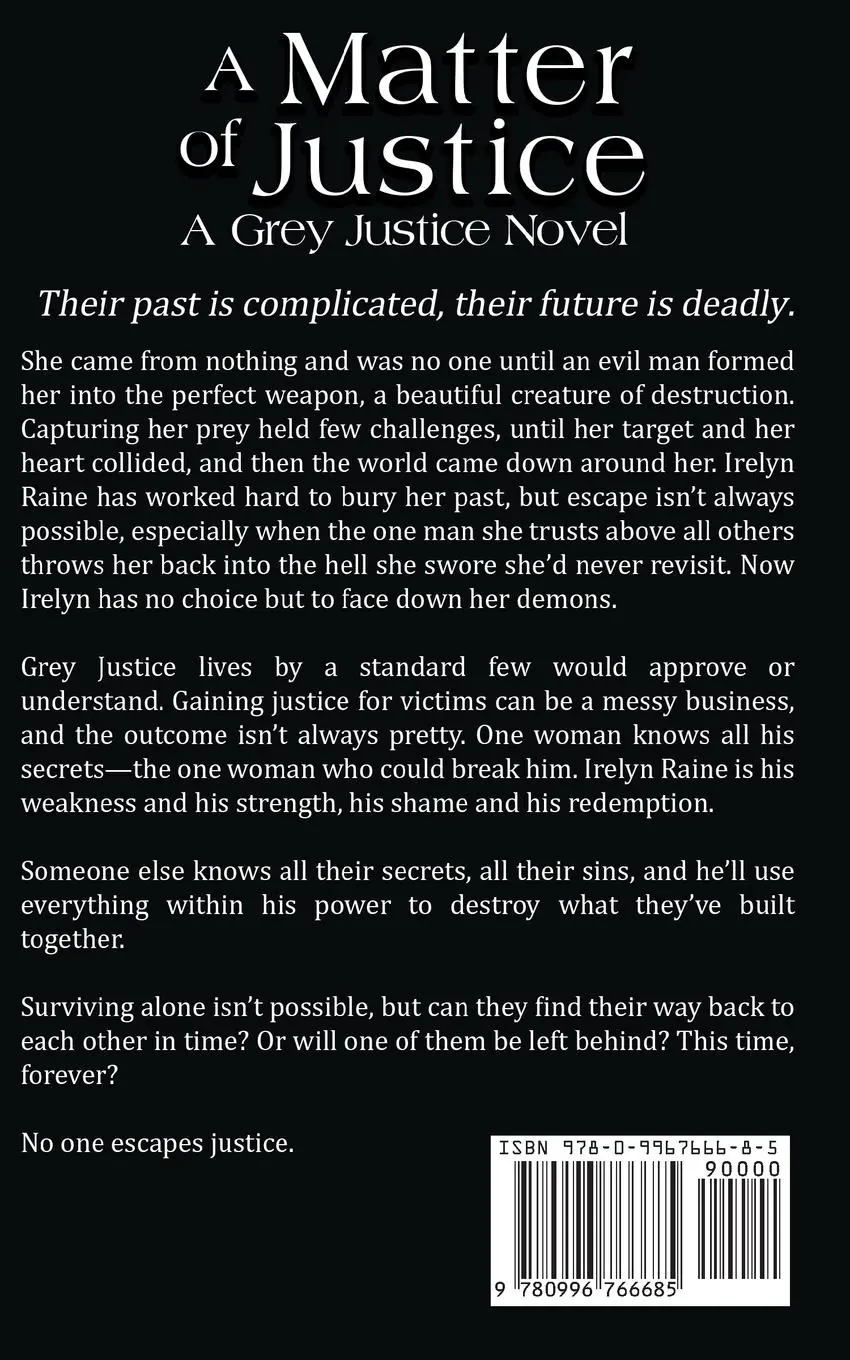 Rückseite: 9780996766685 | A Matter Of Justice | A Grey Justice Novel | Christy Reece | Buch