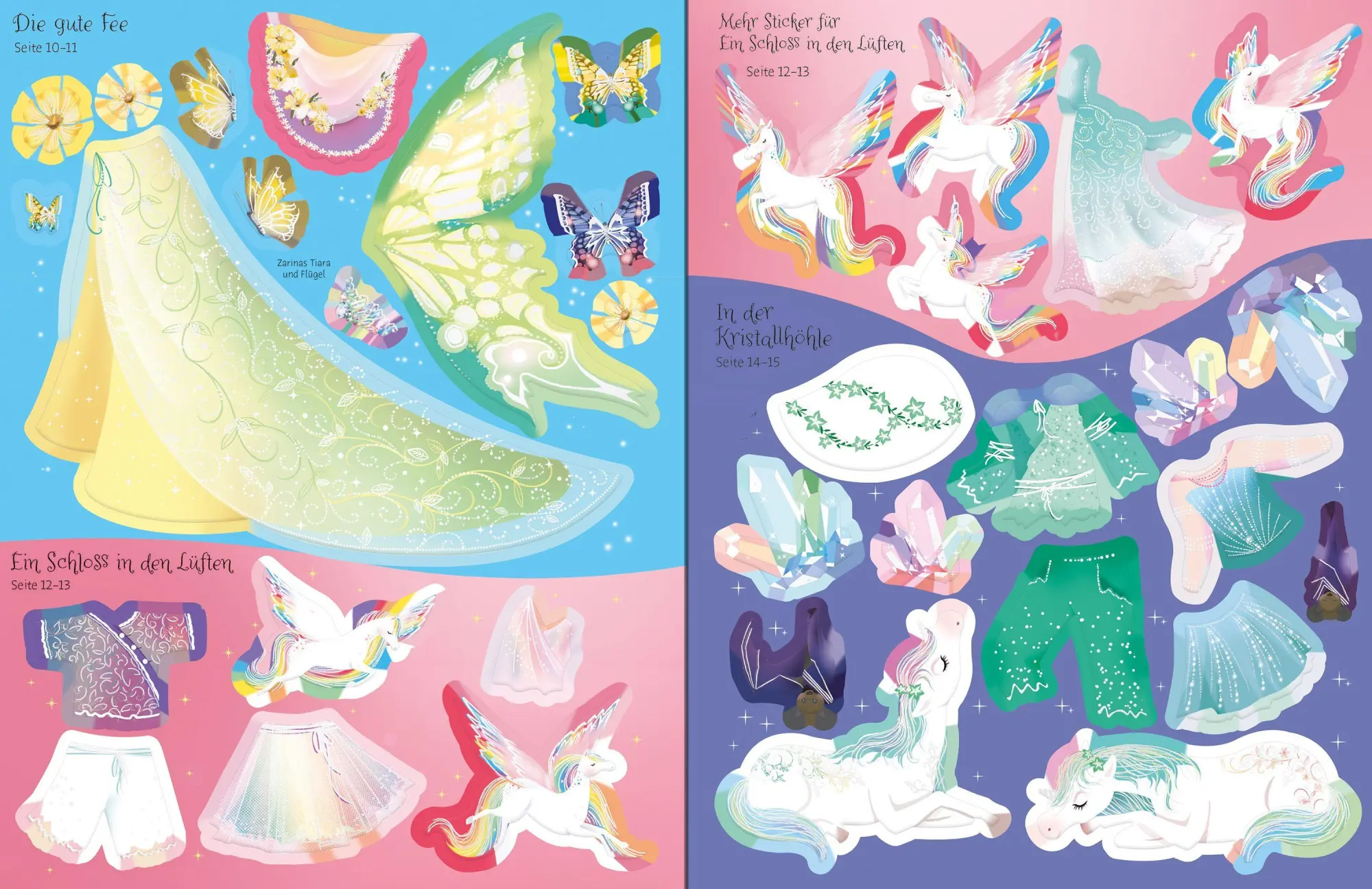 Bild: 9781035706785 | Mein großes Anziehpuppen-Stickerbuch: Regenbogen-Einhörner und...