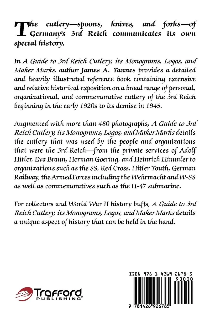 Rückseite: 9781426926785 | A Guide to 3rd Reich Cutlery, Its Monograms, Logos, and Maker Marks