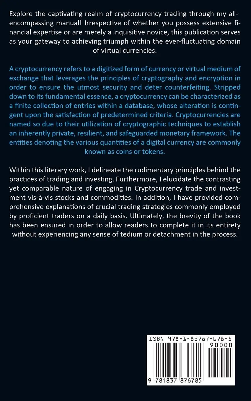 Rückseite: 9781837876785 | Cryptocurrency | Reginald Beaumont | Taschenbuch | Englisch | 2023