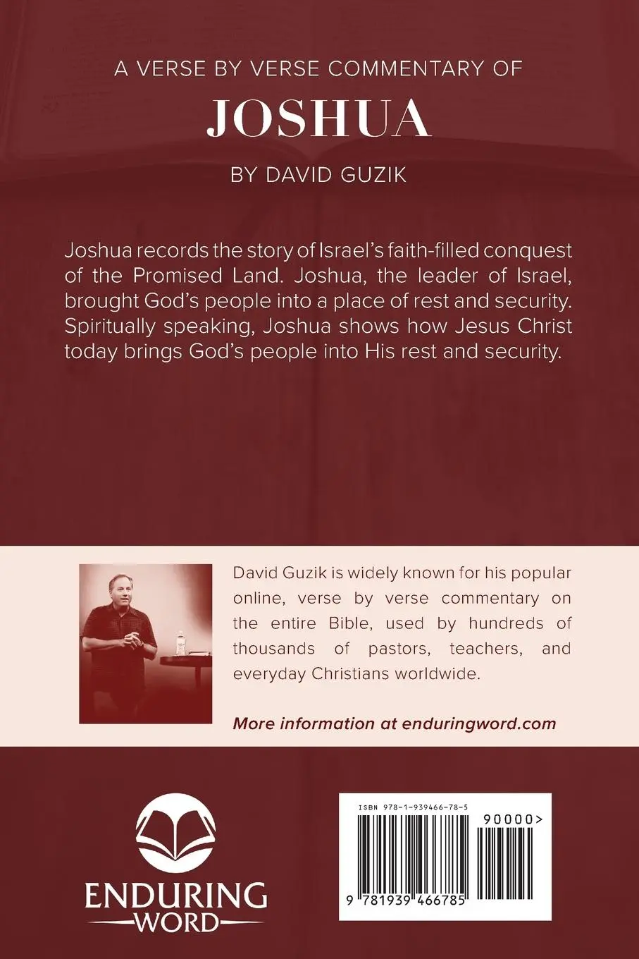 Rückseite: 9781939466785 | Joshua | David Guzik | Taschenbuch | Englisch | 2024