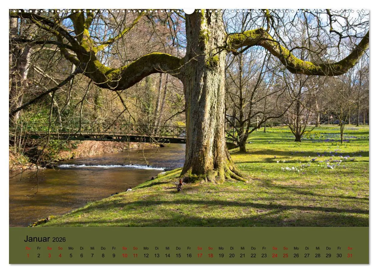 Bild: 9783457726785 | Kurpark Baden-Baden (hochwertiger Premium Wandkalender 2026 DIN A2...