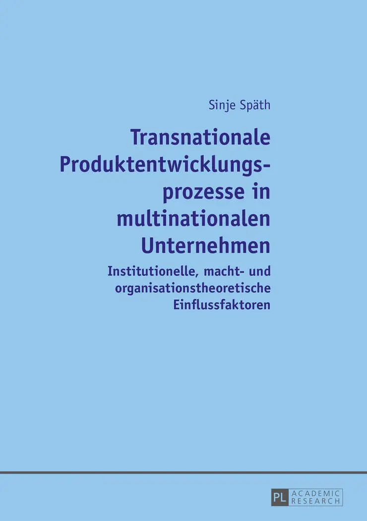 Cover: 9783631656785 | Transnationale Produktentwicklungsprozesse in multinationalen...