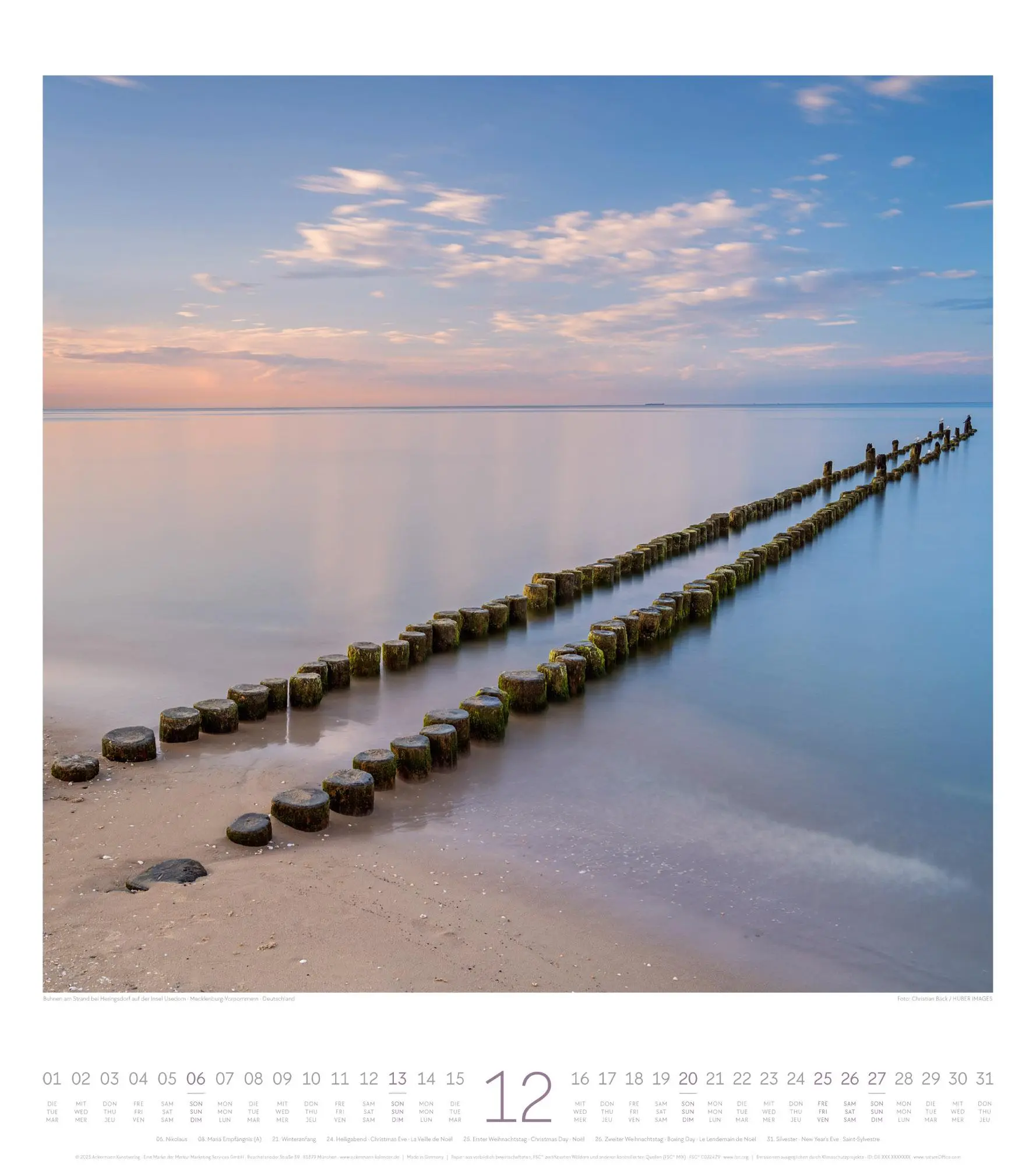Bild: 9783838426785 | Meeresstille Kalender 2026 | Ackermann Kunstverlag GmbH | Kalender