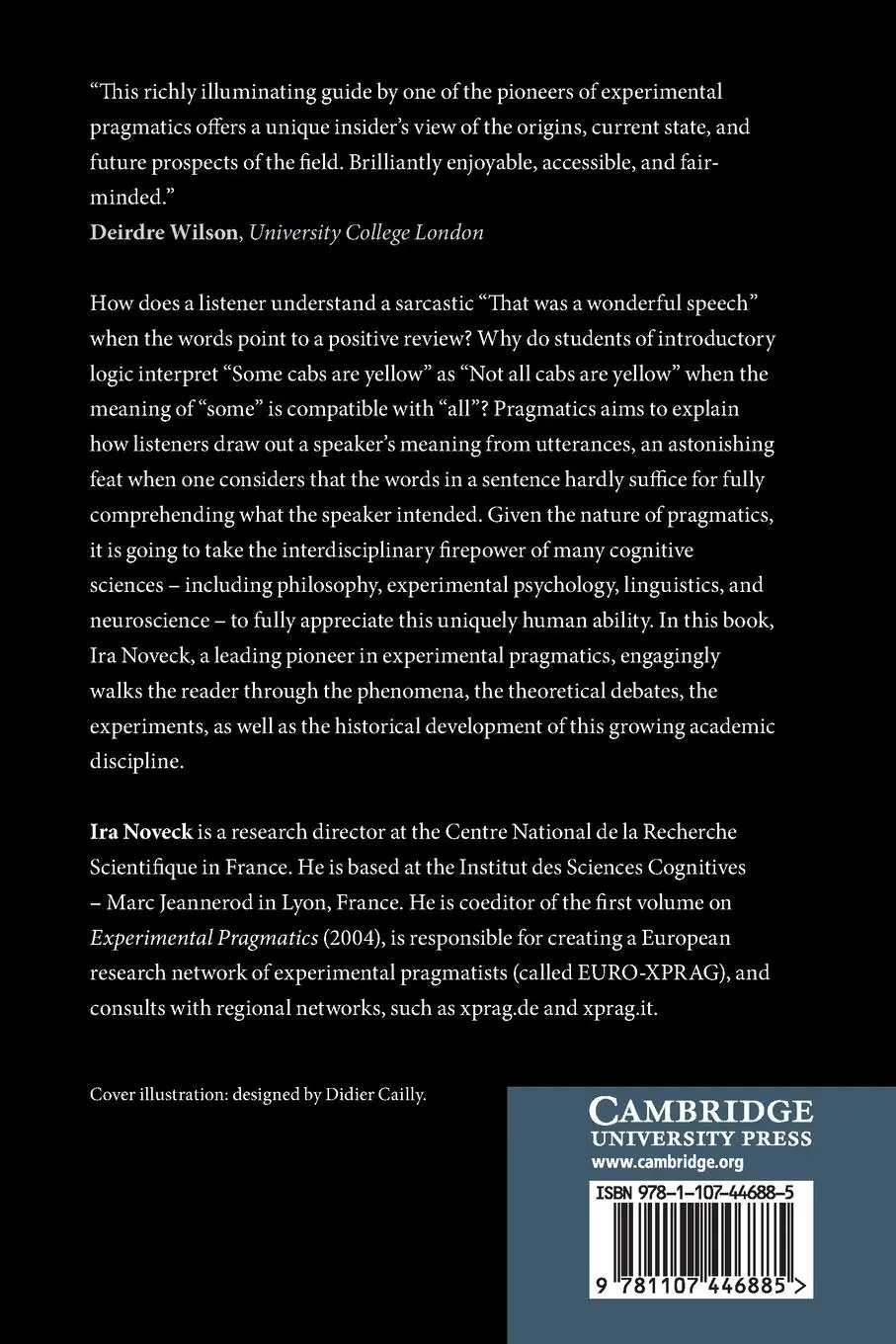 Rückseite: 9781107446885 | Experimental Pragmatics | Ira Noveck | Taschenbuch | Englisch | 2021