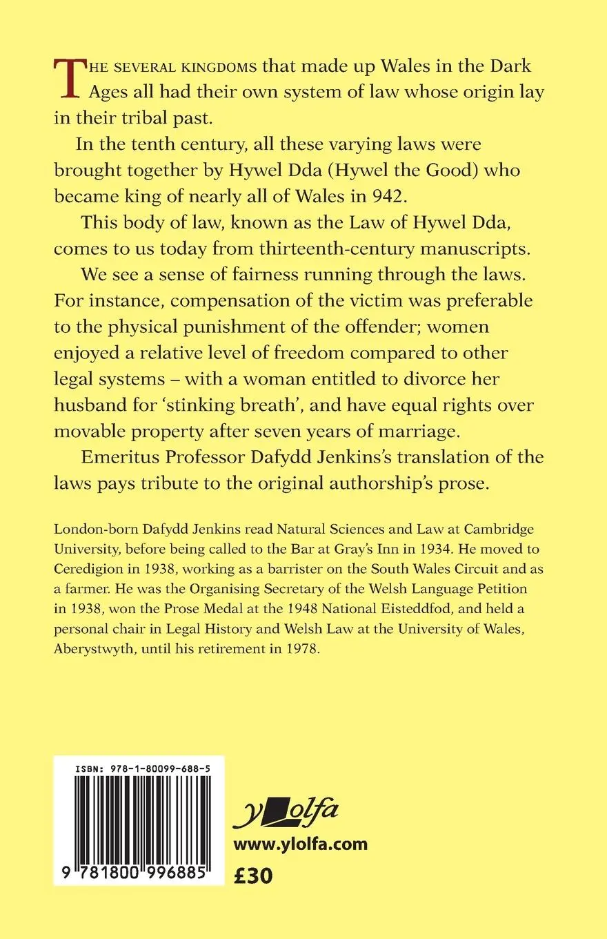Rückseite: 9781800996885 | The Law of Hywel Dda - Law texts from medieval Wales, translated...