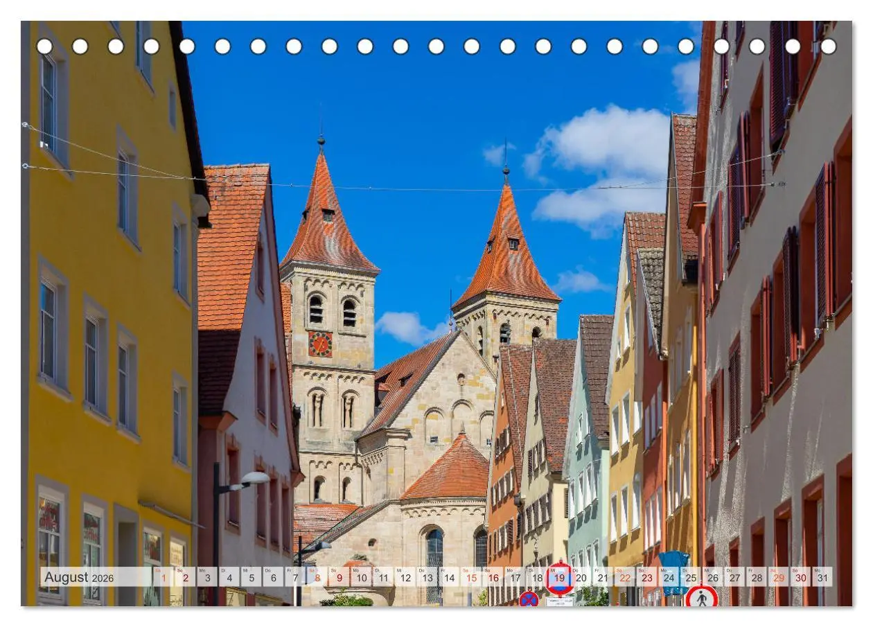 Bild: 9783457636985 | Ellwangen Impressionen (Tischkalender 2026 DIN A5 quer), CALVENDO...
