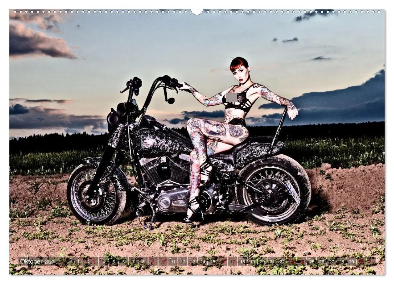 Bild: 9783569296985 | Motorräder und Sexy Girls (hochwertiger Premium Wandkalender 2027...