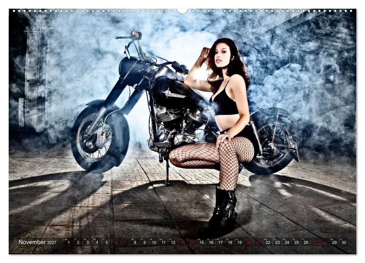 Bild: 9783569296985 | Motorräder und Sexy Girls (hochwertiger Premium Wandkalender 2027...