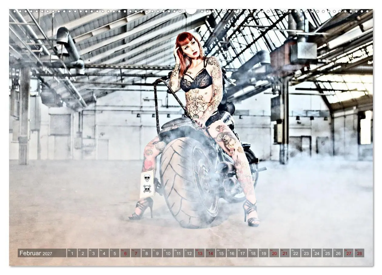 Bild: 9783569296985 | Motorräder und Sexy Girls (hochwertiger Premium Wandkalender 2027...
