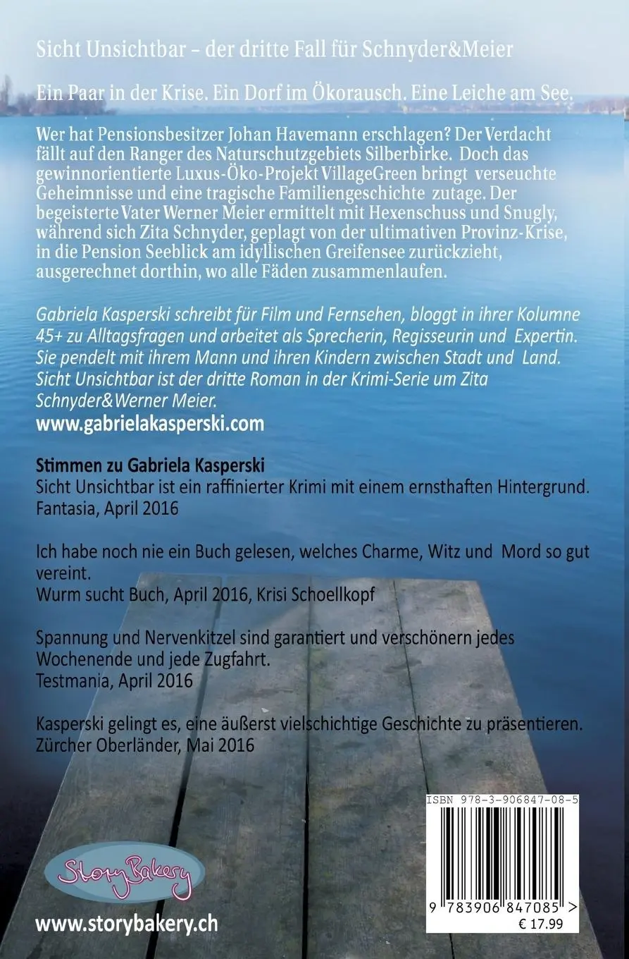 Rückseite: 9783906847085 | Sicht Unsichtbar-der dritte Fall für Schnyder&amp;Meier | 2. Auflage
