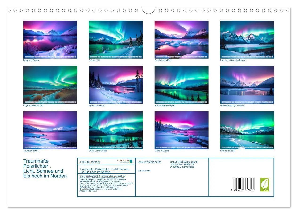 Bild: 9783457377185 | Traumhafte Polarlichter . Licht, Schnee und Eis hoch im Norden...