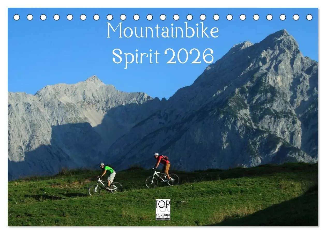 Cover: 9783516227185 | Mountainbike Spirit 2026 (Tischkalender 2026 DIN A5 quer), CALVENDO...