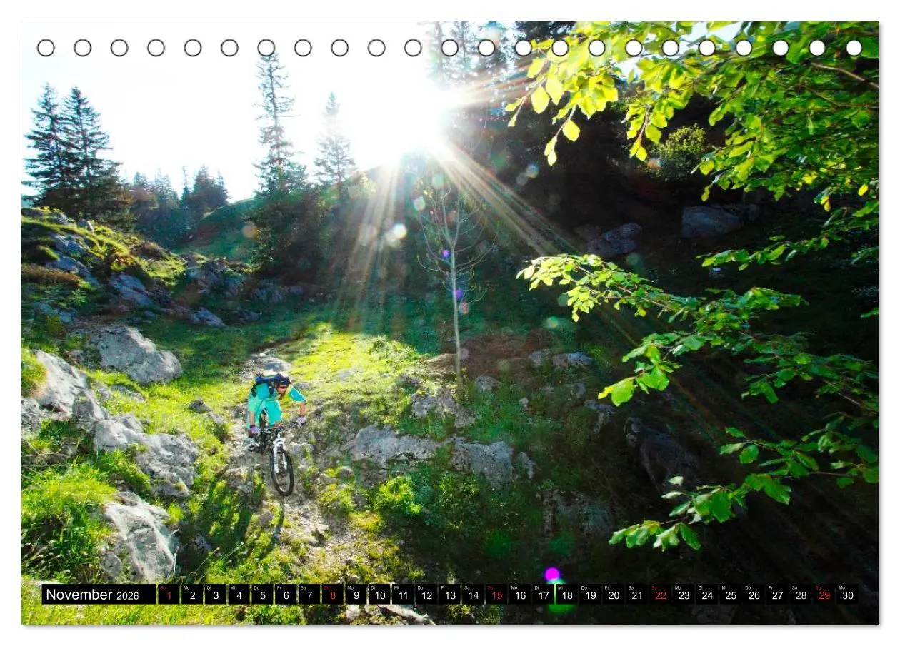 Bild: 9783516227185 | Mountainbike Spirit 2026 (Tischkalender 2026 DIN A5 quer), CALVENDO...