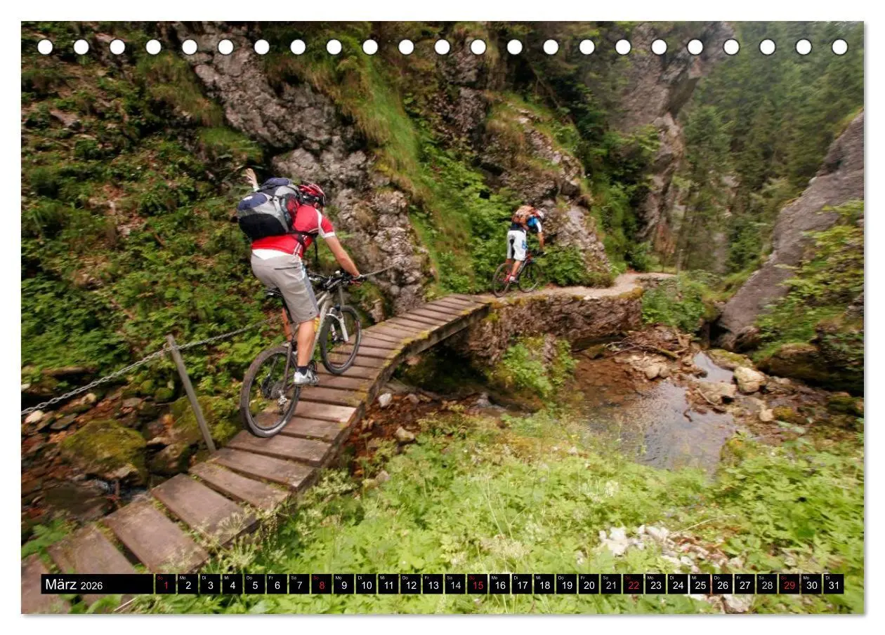 Bild: 9783516227185 | Mountainbike Spirit 2026 (Tischkalender 2026 DIN A5 quer), CALVENDO...