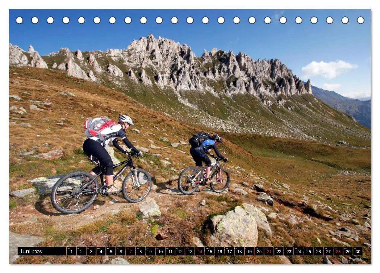 Bild: 9783516227185 | Mountainbike Spirit 2026 (Tischkalender 2026 DIN A5 quer), CALVENDO...