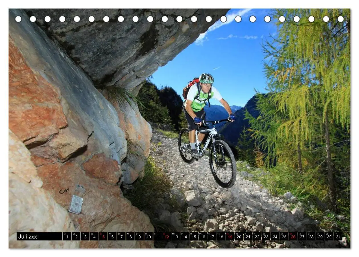 Bild: 9783516227185 | Mountainbike Spirit 2026 (Tischkalender 2026 DIN A5 quer), CALVENDO...