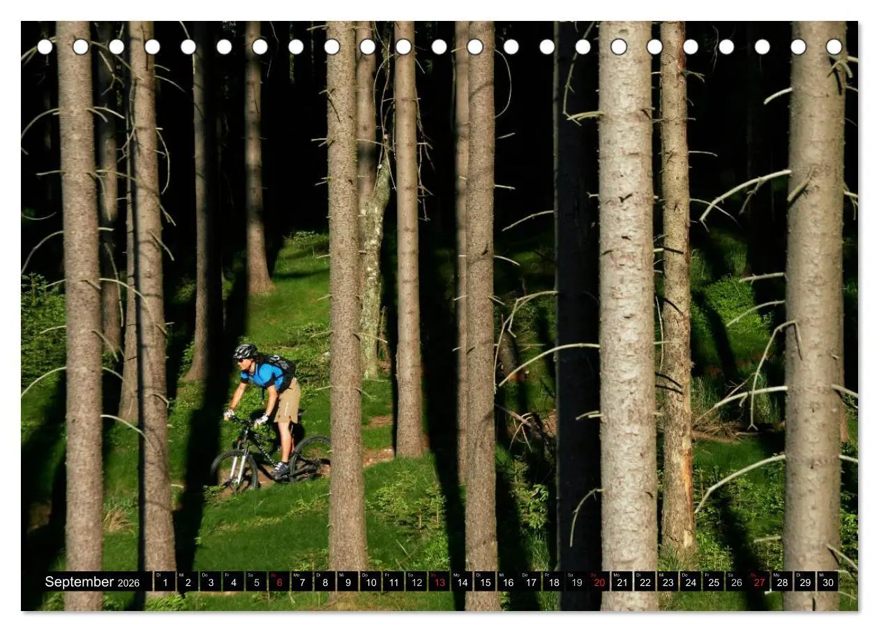 Bild: 9783516227185 | Mountainbike Spirit 2026 (Tischkalender 2026 DIN A5 quer), CALVENDO...