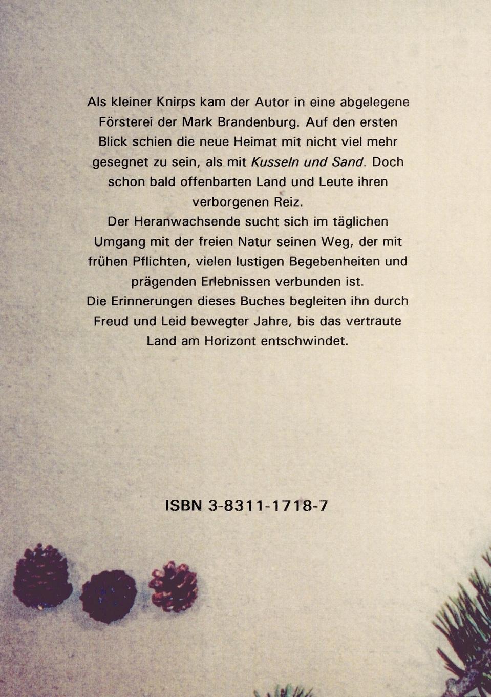 Rückseite: 9783831117185 | ...überall nur Kusseln und Sand | Horst Albrecht | Taschenbuch | 2001