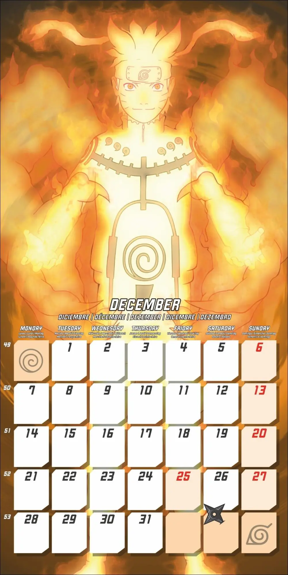 Bild: 9783840197185 | Naruto Broschurkalender 2026 | Kalender | Danilo | 28 S. | Englisch