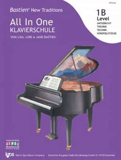 Cover: 9783964187185 | Bastien New Traditions: All In One Klavierschule - Level 1B (Deutsch)
