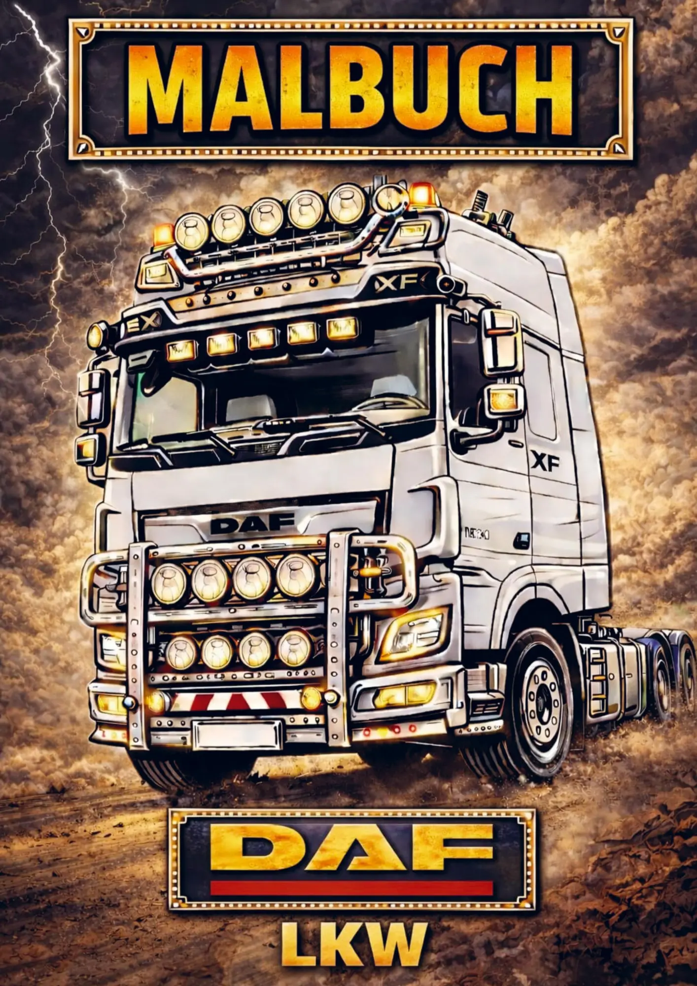 Cover: 9789465387185 | Malbuch, DAF Lkw | H. Mourits | Taschenbuch | 44 S. | Deutsch | 2026