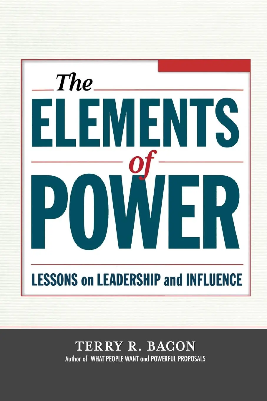 Cover: 9780814437285 | The Elements of Power | Lessons on Leadership and Influence | Bacon
