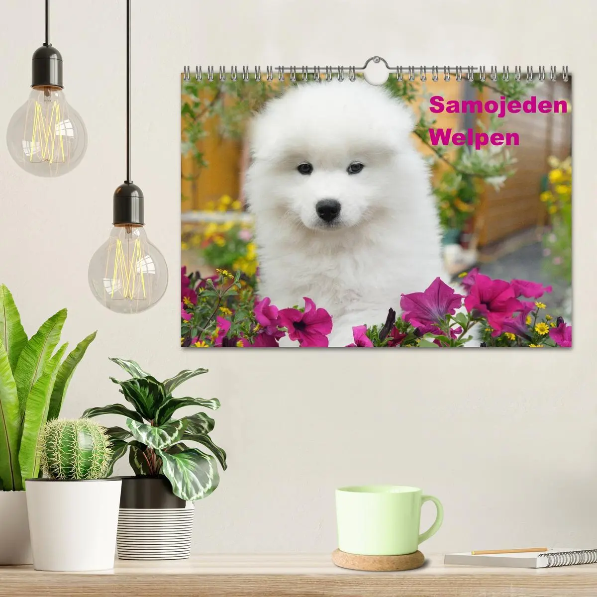 Bild: 9783516147285 | Samojeden Welpen (Wandkalender 2026 DIN A4 quer), CALVENDO...