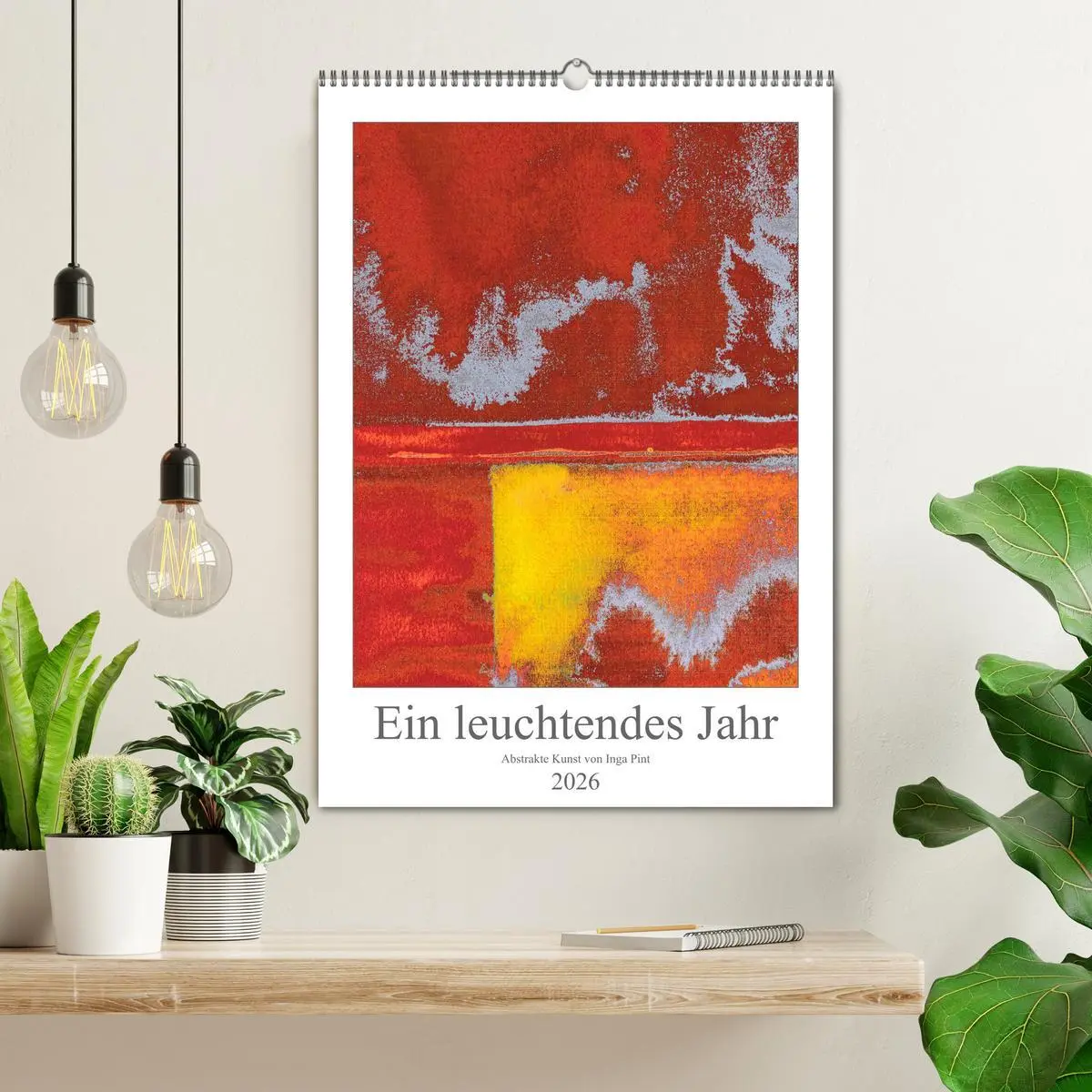 Bild: 9783516387285 | Ein leuchtendes Jahr: Abstrakte Kunst von Inga Pint (Wandkalender...